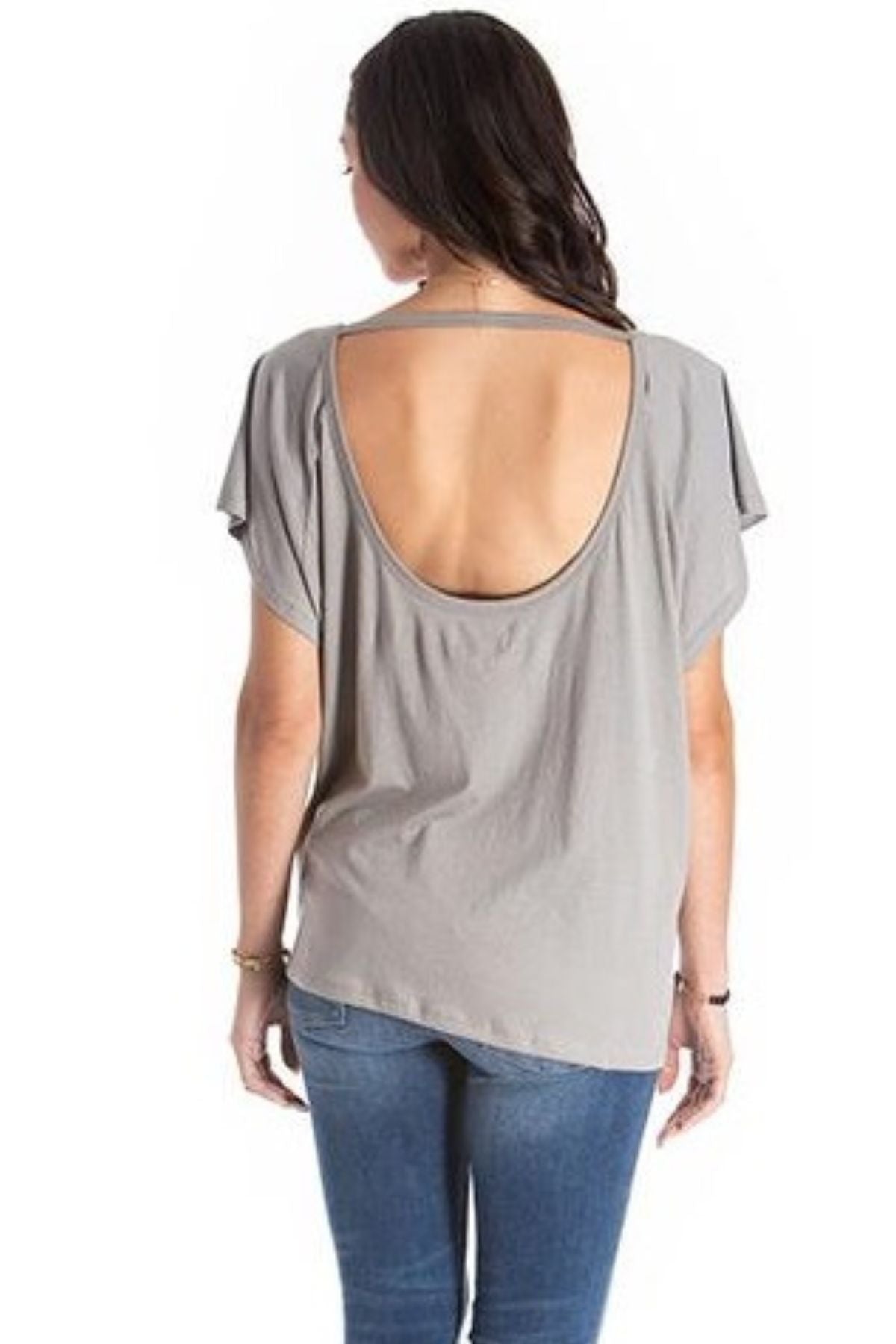U-Back Top - Organic Cotton - Grey
