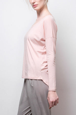 Long-Sleeve Tee - Organic Cotton  - Pink