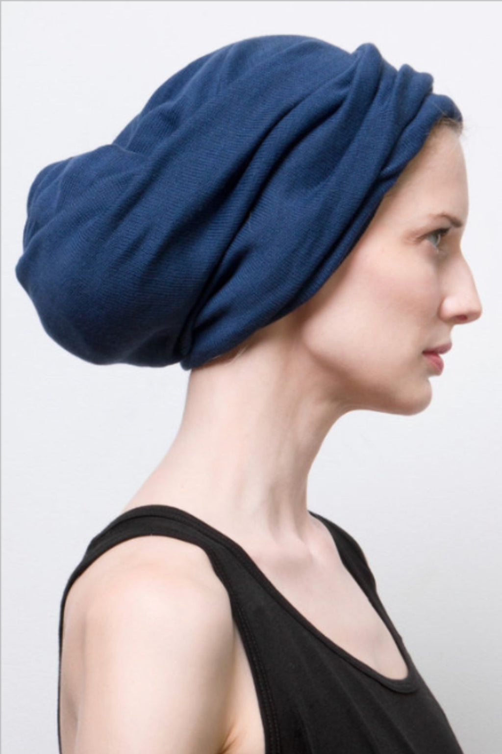 arzé pima cotton toque / scarf - blue
