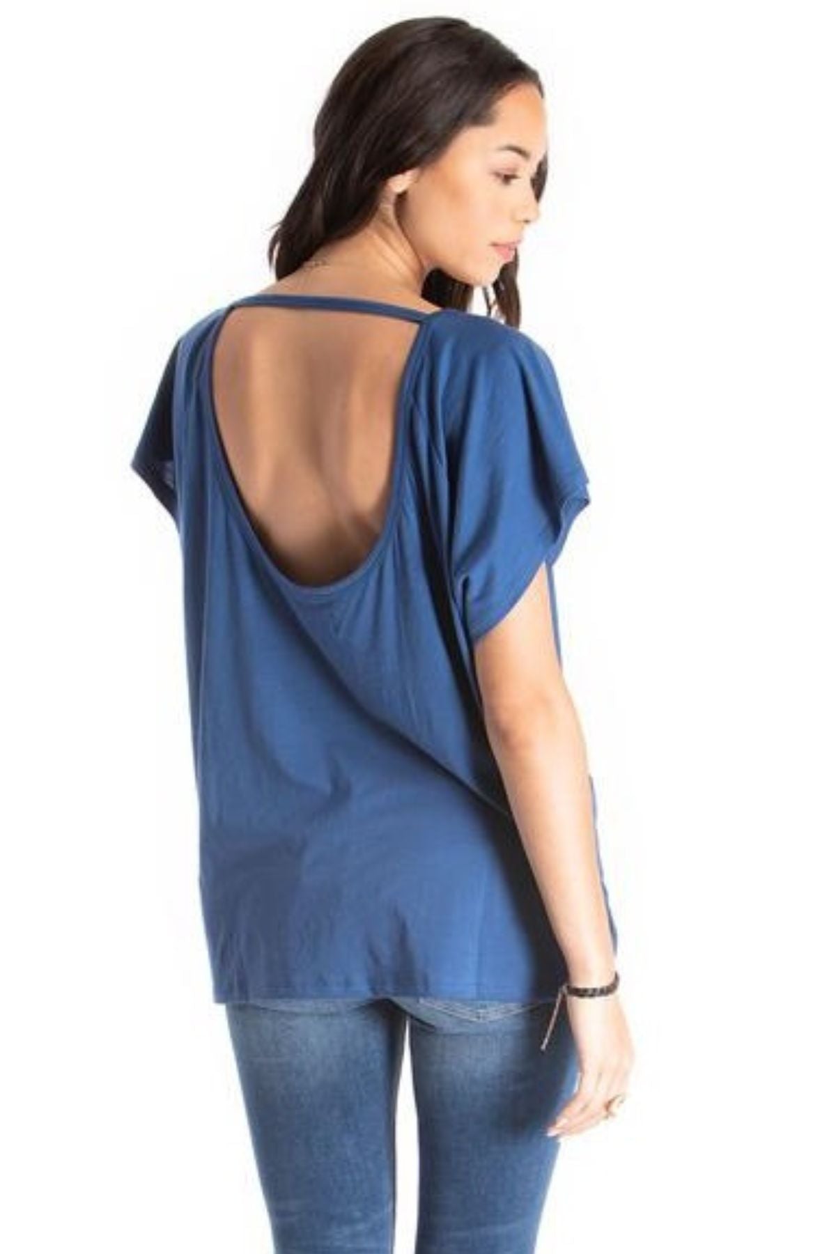 U-Back Top - Organic Cotton - Blue