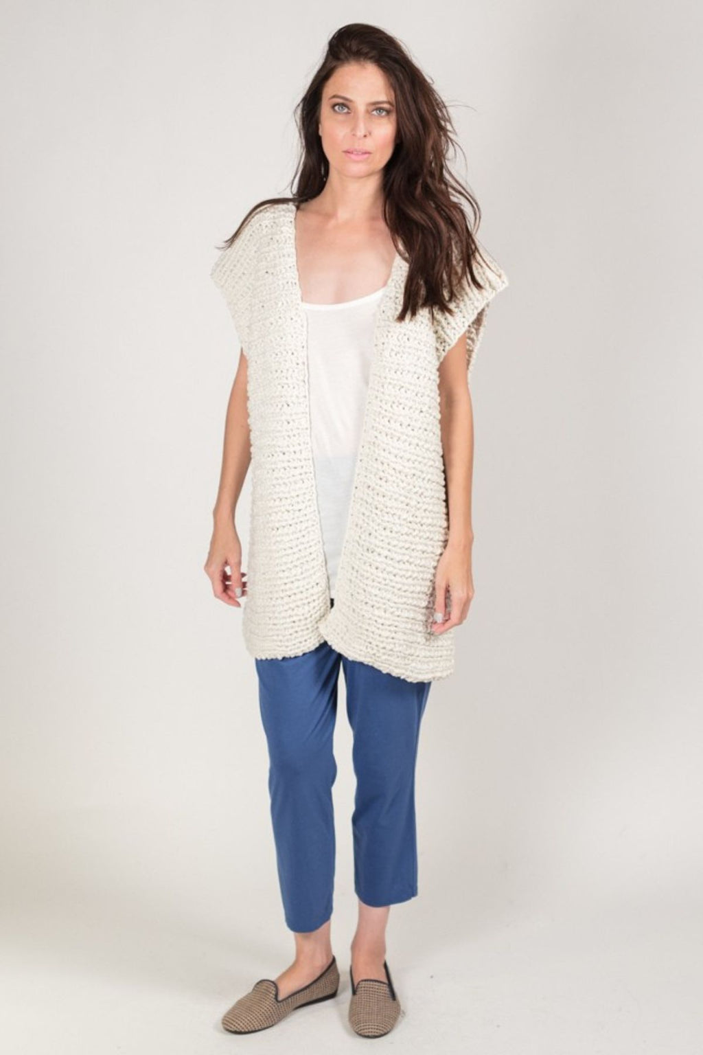 Franco Organic Cotton Hand-Knit Vest