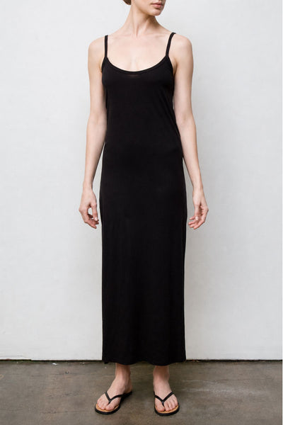 black long spaghetti strap dress Spaghetti-Strap then check the size Sizes:0 Pleated Slip A-line Dress Deep V Dress