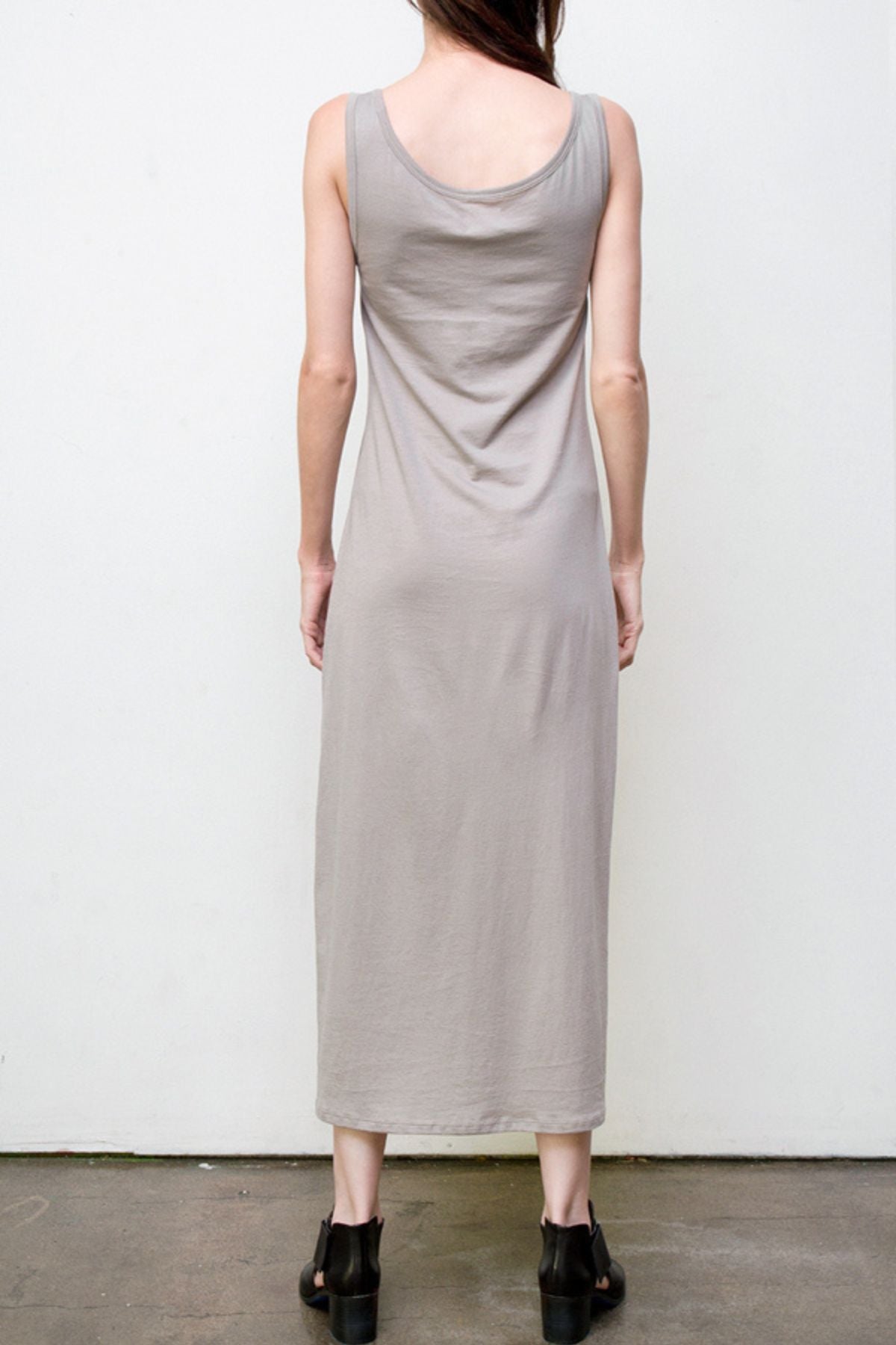 long tank dress - grey