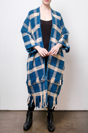 Newman Organic Cotton Plaid Coat