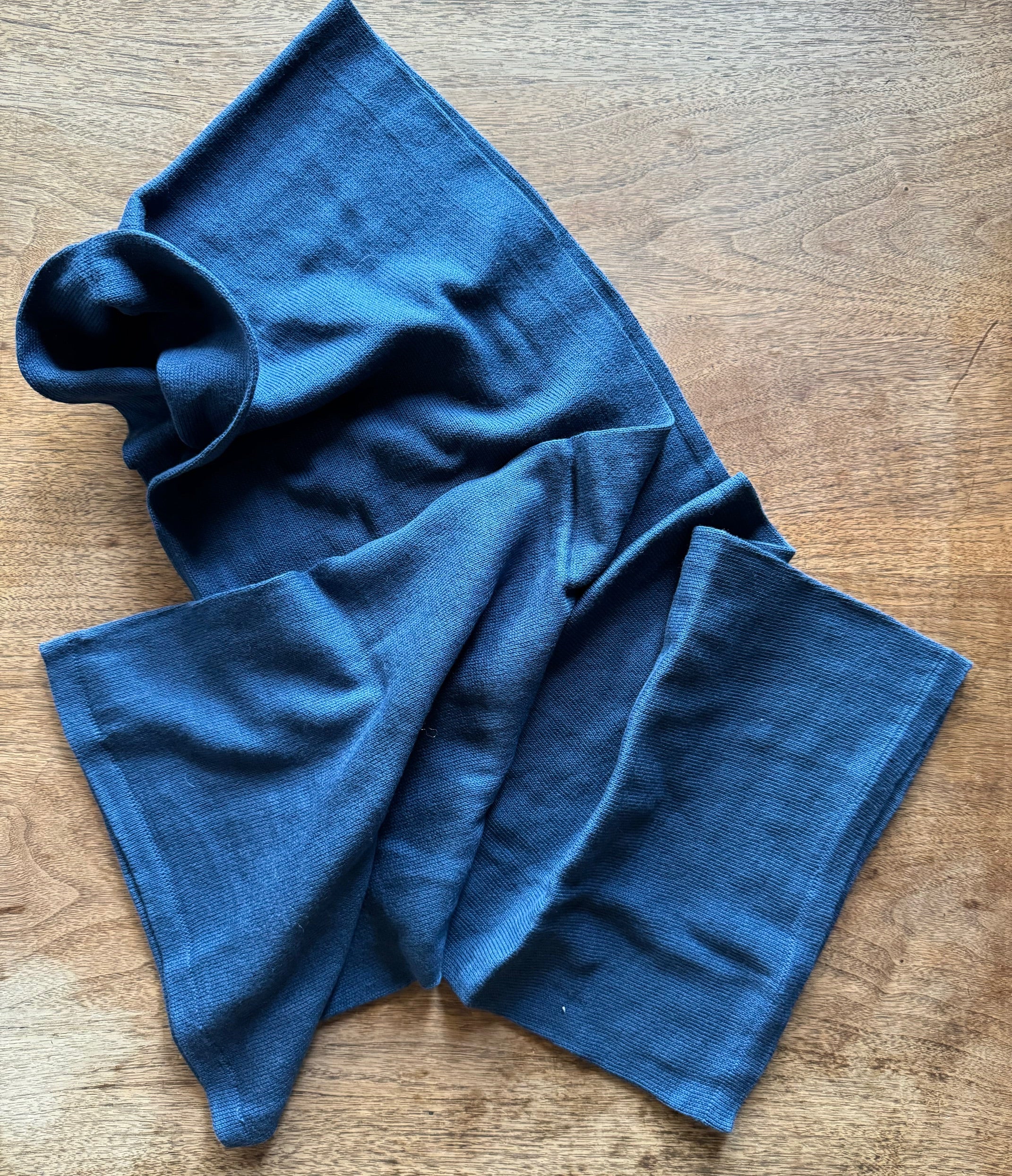 arzé pima cotton toque / scarf - blue