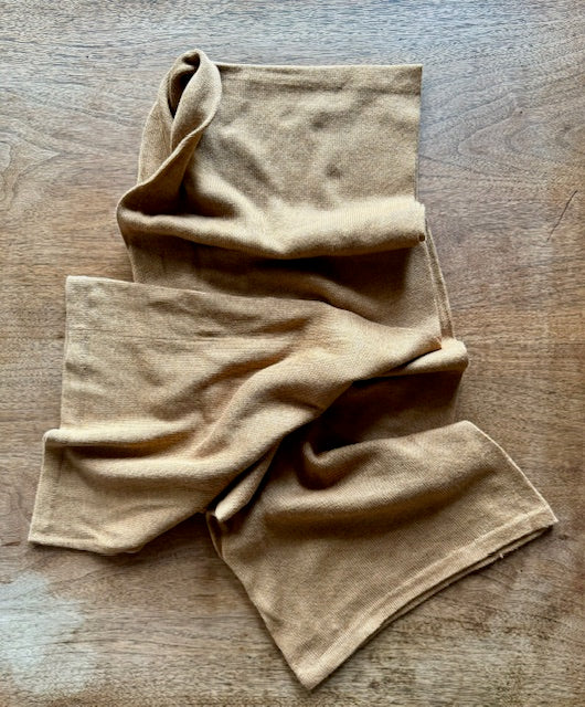 arzé pima cotton toque / scarf - caramel