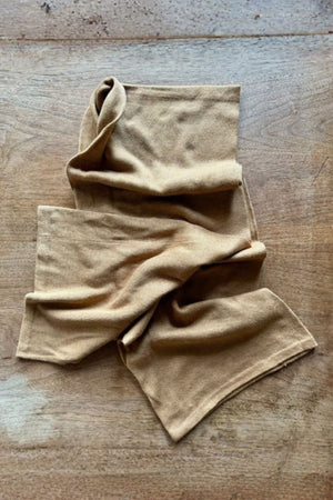 arzé pima cotton toque / scarf - caramel