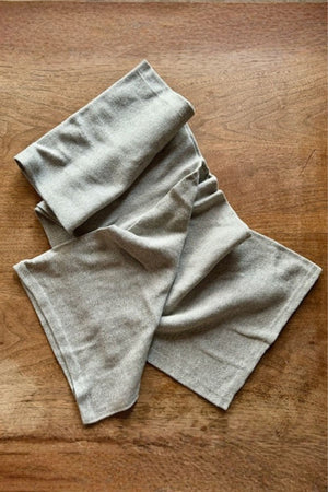 arzé pima cotton toque / scarf - light heather grey