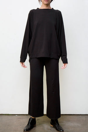 Anita Lounge Set - Organic Cotton Terry - Black