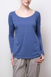 long sleeve top - blue