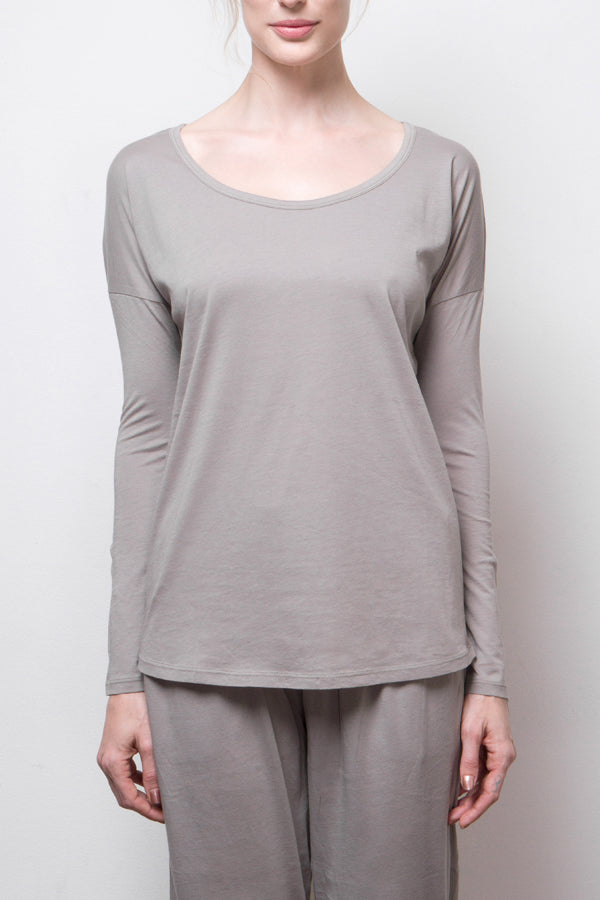 long sleeve top - grey