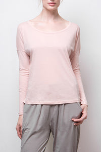 long sleeve top - pink