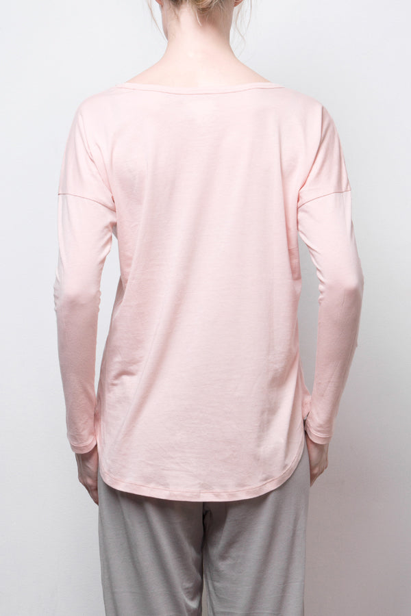 long sleeve top - pink