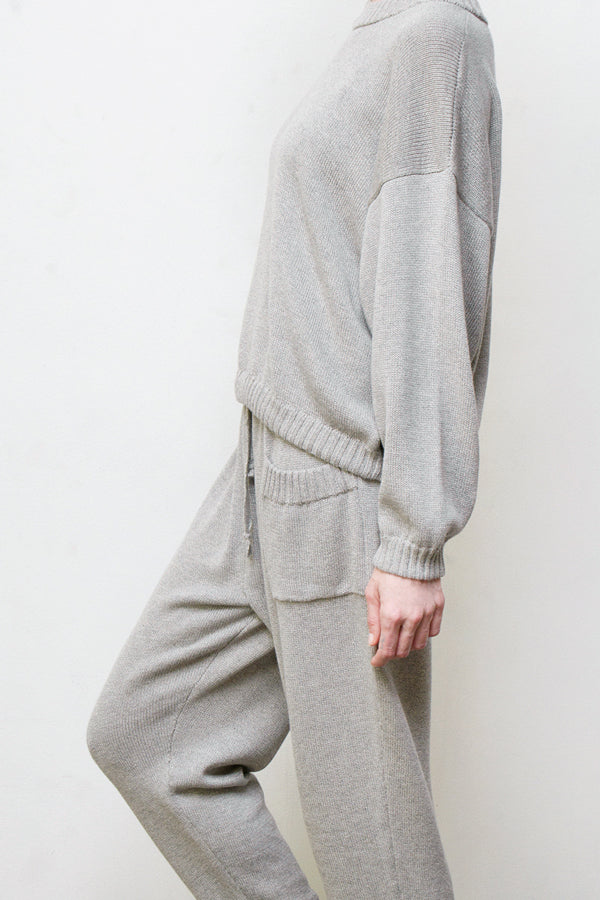 Mimi Hand-Loomed Knit Set - Grey
