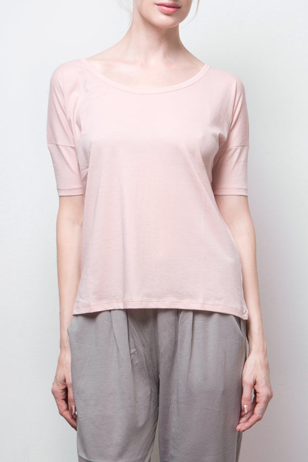 short sleeve top - pink