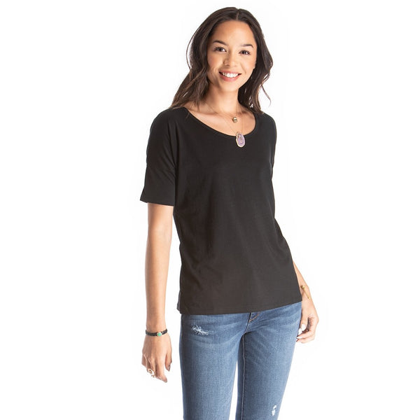short sleeve top - black – arzeatelier